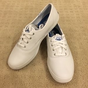 White Leather Women's KEDS Sneakers
